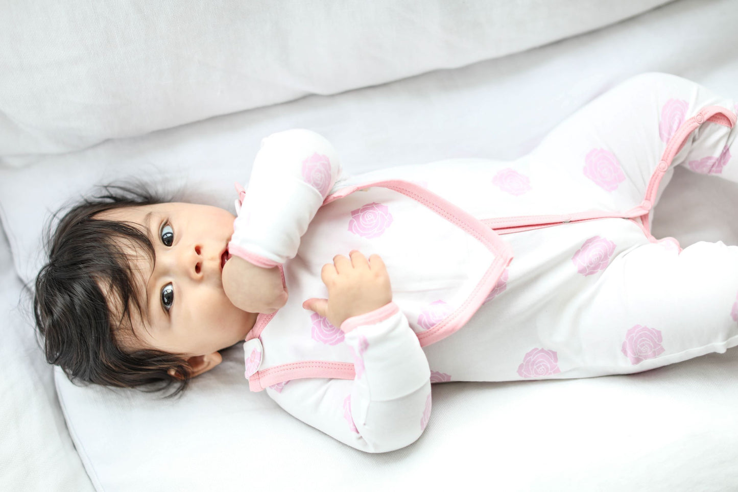 Smart Footed One-Piece for Baby Girls