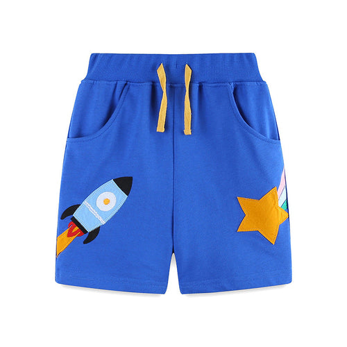 Summer Arrival Kids Baby-Boys Cotton Casual Style Cartoon Rocket Pattern