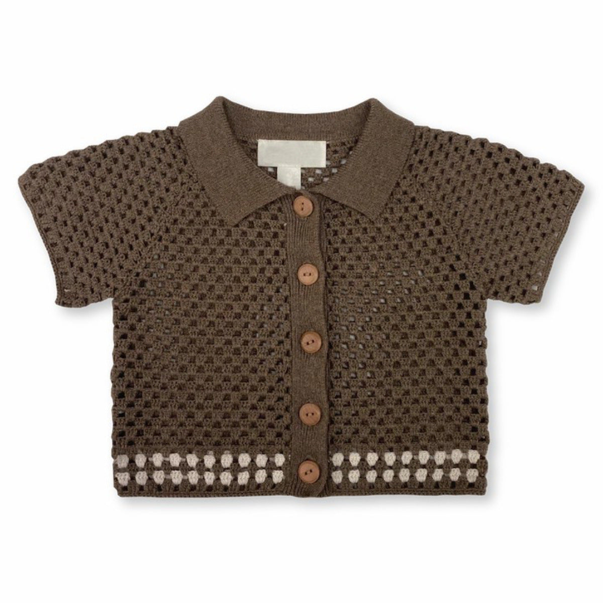 Summer Baby Kids Casual Simple Hollow Out Short Sleeves with Top