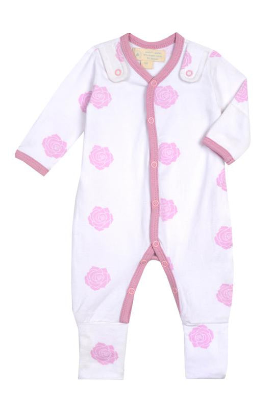 Smart Footed One-Piece for Baby Girls